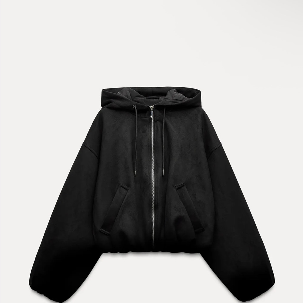 Black Zip-Up Hoodie